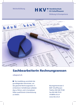 Informationen zum Lehrgang Sachbearbeiter Rechnungswesen