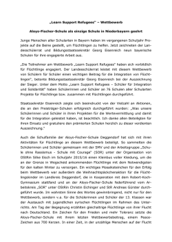 Learn Support Refugees – Wettbewerb