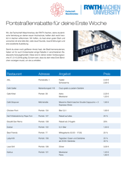Rabatte Pontstraße 2016 - Fachschaft Maschinenbau der RWTH