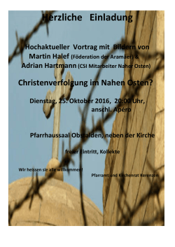 Herzliche Einladung - Gemeinde Glarus Nord