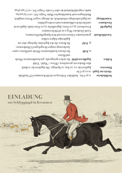 Einladung Kremmen - Brandenburger Hunting Club