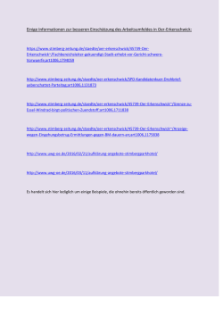Einige Informationen zur besseren Einsch&auml;tzung des