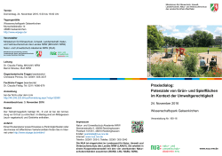 Faltblatt Praxisdialog Grün-und Spielflächen