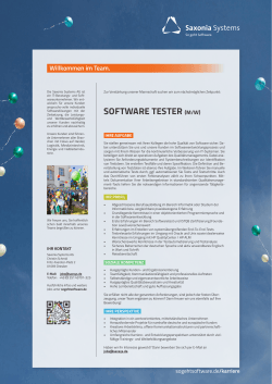 software tester (m/w)