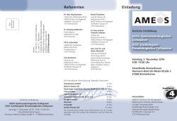Einladung Referenten - Dr. Falk Pharma GmbH