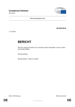 DE DE BERICHT