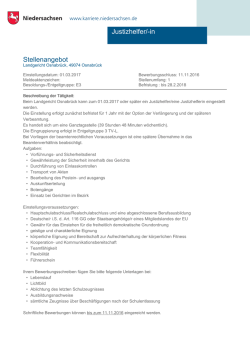 Stellenangebot Justizhelfer/-in
