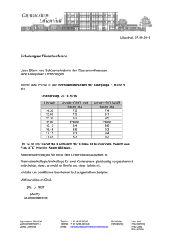 Einlad. F&ouml;rderkonferenz 7, 8+9 10-2016