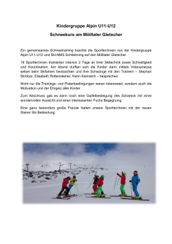 Kindergruppe Alpin U11-U12 Schneekurs am Mölltaler