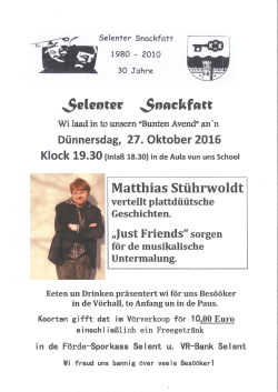 de Selenter Snackfatt laad in to en "Bunten Avend"