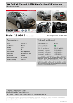 Inserat drucken - Autohaus Käsmann