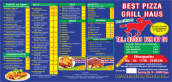 Our Menu - Best Pizza Grill Haus
