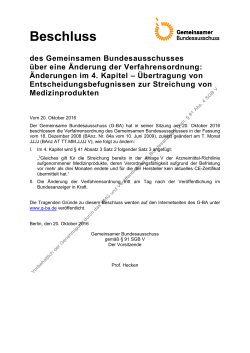 Beschlusstext (29,7 kB, PDF) - Gemeinsamer Bundesausschuss