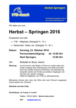 Herbst &ndash; Springen 2016 - VTB