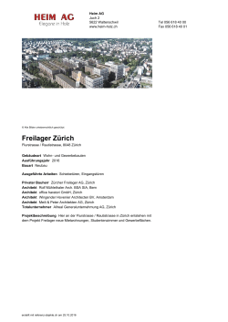 Freilager Zürich - referenz
