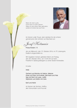 Josef Kotmair - Bestattung Jung, Salzburg, Bestattungsunternehmen