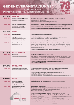 gedenkveranstaltungen - Arbeitskreis der NS
