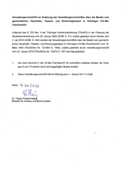 Änderung der VV-Mu