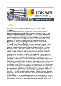 AGB - bei Stecher GmbH