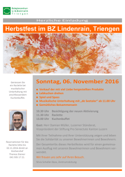 Herbstfest im BZ Lindenrain, Triengen