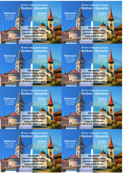 Kirchen - Konzerte - Jodlerklub Edelweiss Ibach