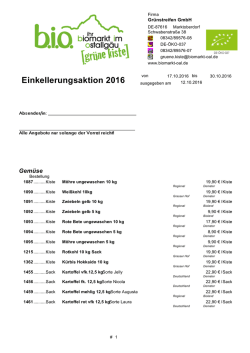 Einkellerungsaktion 2016