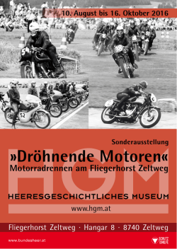 Dr&ouml;hnende Motoren&laquo; Motorradrennen am Fliegerhorst Zeltweg