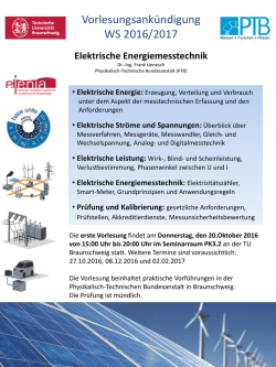 Elektrische Energiemesstechnik