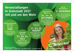 Veranstaltungen in Grünstadt 2017