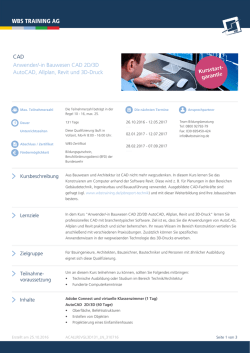 in Bauwesen CAD 2D/3D AutoCAD, Allplan
