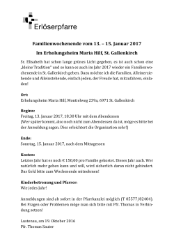 Infoblatt als pdf zum - Katholische Kirche Vorarlberg
