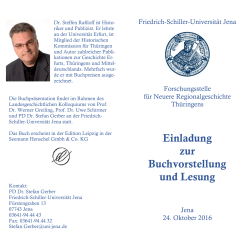 Programm - Historische Kommission für Thüringen
