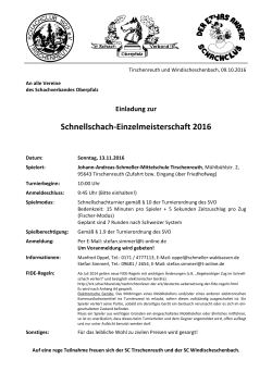 Schnellschach-Einzelmeisterschaft 2016