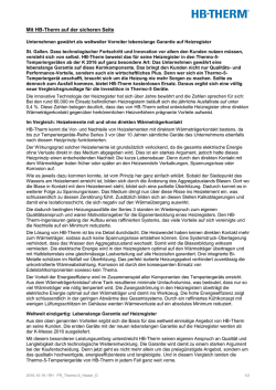 Mit HB-Therm auf der sicheren Seite