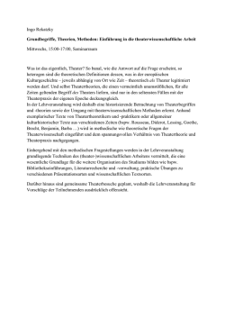 Ingo Rekatzky Grundbegriffe, Theorien, Methoden: Einf&uuml;hrung in die