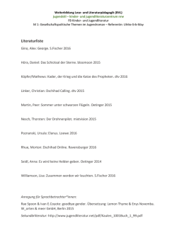 Literaturliste - jugendstil nrw