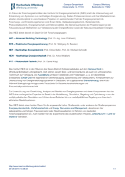 INES &ndash; Institut f&uuml;r Energiesystemtechnik