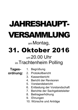 jahreshaupt- versammlung - Gebirgstrachtenverein d` Ammerbergler