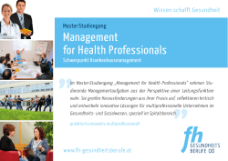 Management for Health Professionals