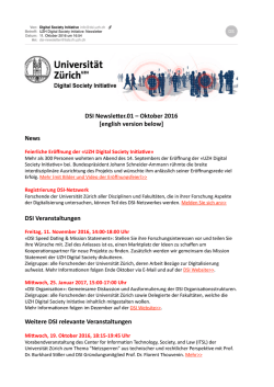 DSI Newsletter 01