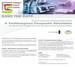 Save the date - Fachkongress Composite Simulation