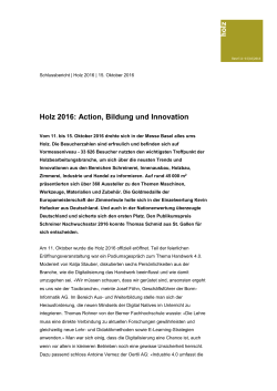 Holz 2016: Action, Bildung und Innovation ( | 0.16 MB)