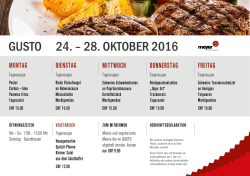 gusto 17. &ndash; 21. oktober 2016