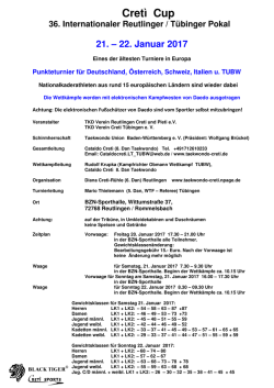 Internationaler Reutlinger / T&uuml;binger Pokal
