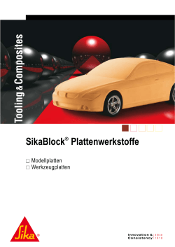 SikaBlock® Plattenwerkstoffe