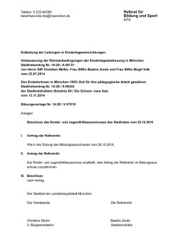 Referat für Bildung und Sport