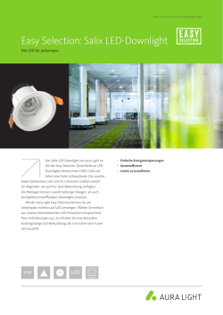Easy Selection: Salix LED-Downlight