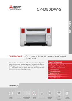 CP-D80DW-S - Mitsubishi Electric Printing Solutions
