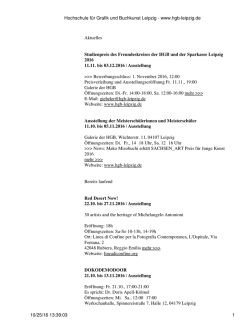 Hochschule f&uuml;r Grafik und Buchkunst Leipzig - www.hgb
