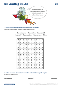 Ein Ausflug ins All